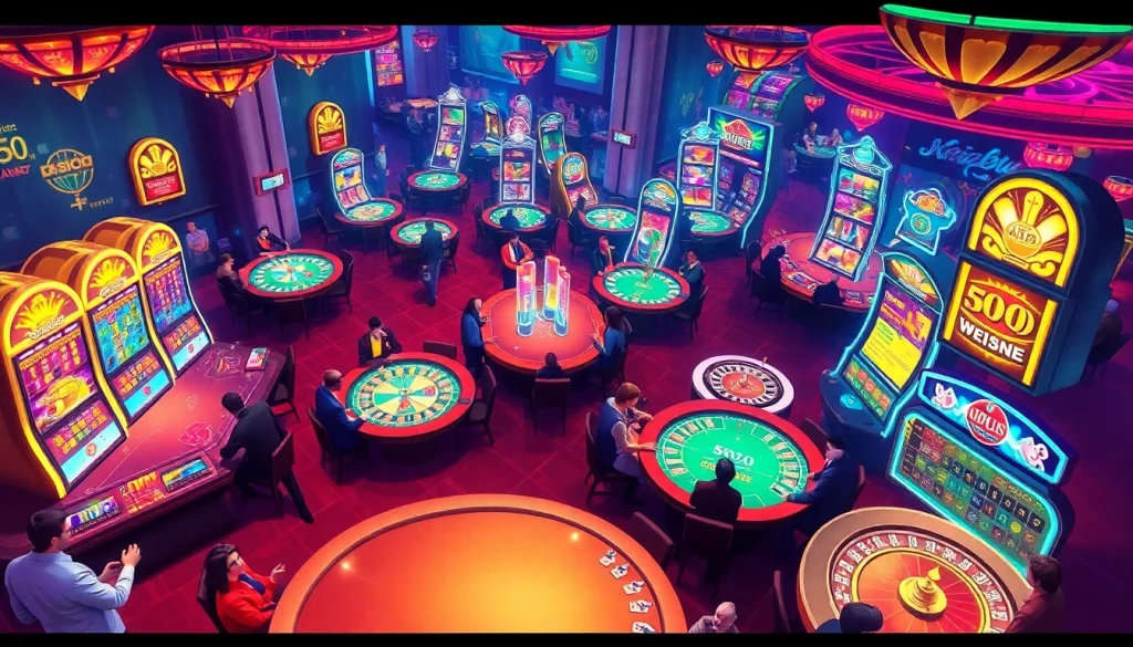 Players engaging in thrilling casino games at Nohu90, where excitement meets strategy.